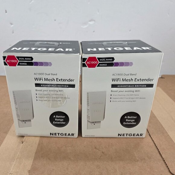 2of  Netgear AC1900 Mesh WiFi Range Extender Essential Edition EX6400 -100NAS - Picture 1 of 9